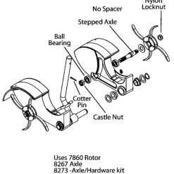 JRCO 1175-3 Aerator Tune-Up Kit Tine Rotors Locknuts Pins